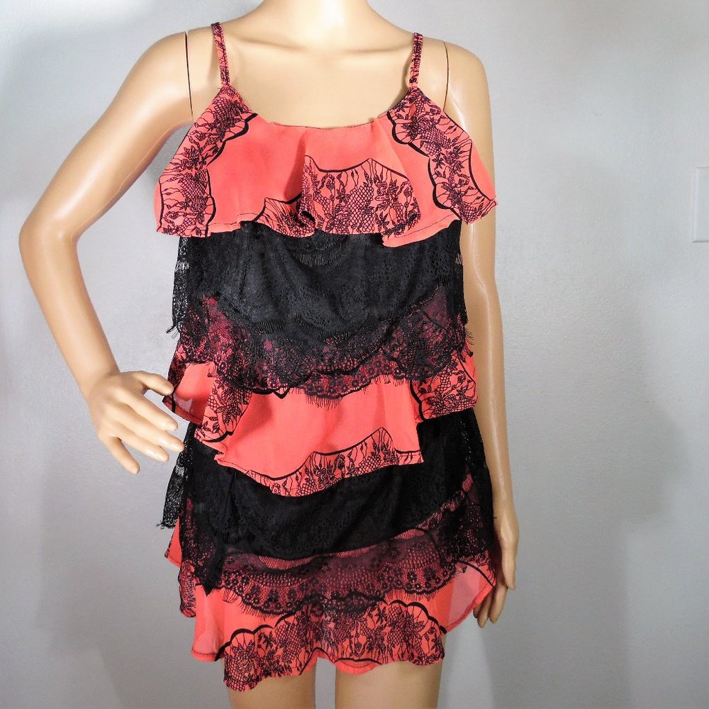 Eunishop Tiered Lace Top